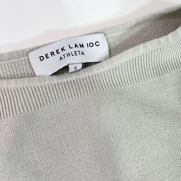 Derek Lam 10C Athleta Tunic Sweater Womens Small Colorblock Ribbed Knit Stretch - Picture 2 of 10
